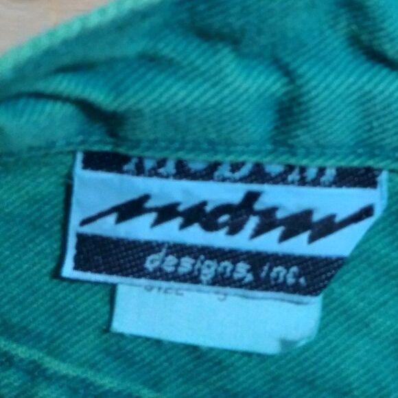 NWT Vintage MDM Green Cut-Off Jean Denim Shorts - Picture 6 of 7